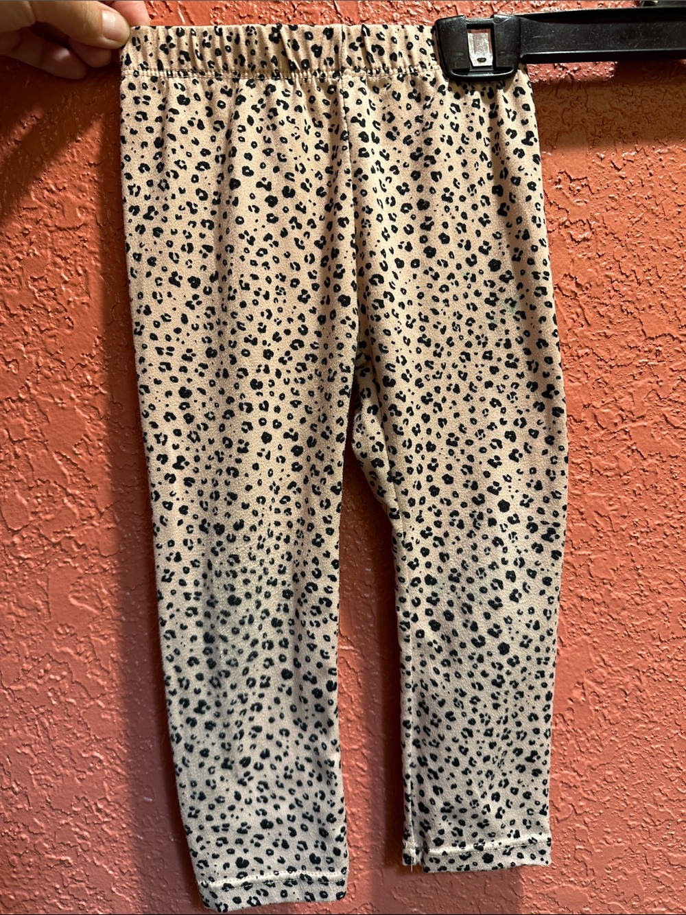 btween Pink Leopard Print Girls' Leggings
